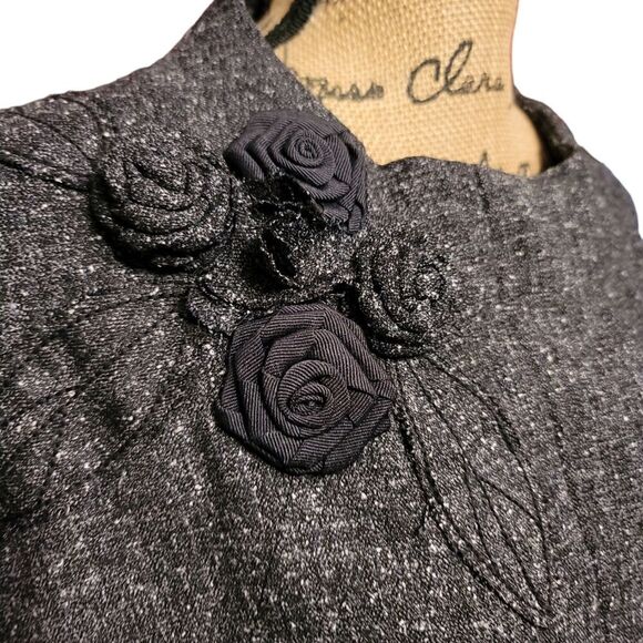 Elle Designer Tweed Jacket Size M In EUC - Picture 3 of 10